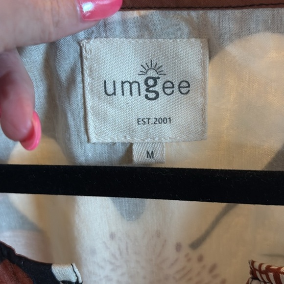 Umgee Floral Print Dress with 3/4 Sleeves/ Size Medium - Picture 2 of 8